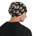 thumbnail image 5 of Rocae colorful Skull dog flower for Beanies Hats for Men Women Warm Chunky Knit Hats Winter Adult Milk Silk Knitted Beanie, 5 of 7