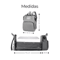 thumbnail image 2 of Pañalera Wünd Expandible Impermeable Y Cambiador Mochila 3 En 1 Modelo Gris, 2 of 5