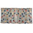 thumbnail image 7 of Yayeee Kitchen Curtains Tier Set of 2 Light Filtering 57"x36" Over Sink Window Panels, Gray Acorns Pattern, 7 of 7