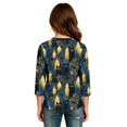 thumbnail image 6 of Girls Halloween Shirt Pumpkin Bat Print 3/4 Sleeve T Shirt Cute Graphic Tee Spooky Season Fall Halloween Outfit Kids Casual Top,2-3 Years,Green, 6 of 6