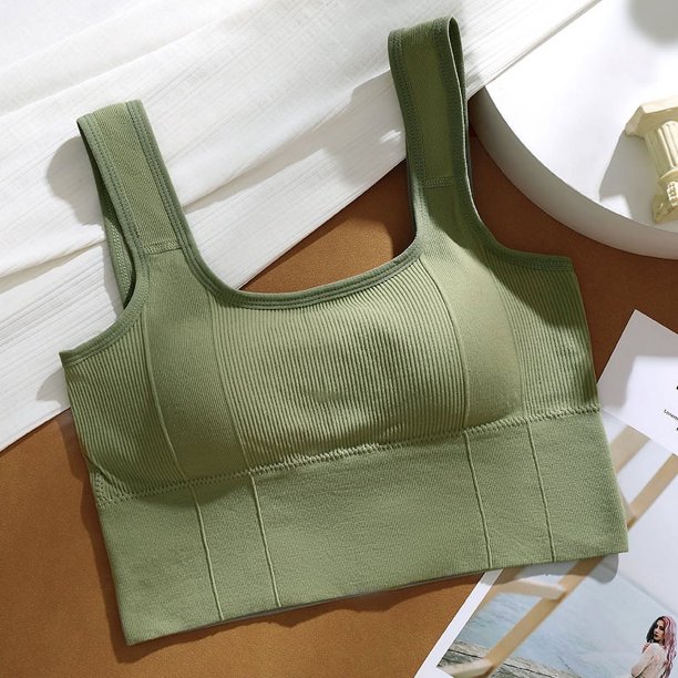 Chaleco deportivo sin costuras para mujer, ropa interior transpirable sin aros de acero para yoga y correr, ropa exterior