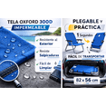 thumbnail image 4 of 2 Silla Plegable de Playa Camping Exterior Resistente Cómoda negro, 4 of 8