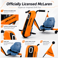 thumbnail image 4 of McLaren Licensed 24V Ride on Car Toys,Drift Kart for Kids, 6.5 MPH Max,360° Spin Electric Go Kart for Age 3+, Orange, 4 of 9