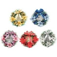 thumbnail image 2 of 12 Inch Christmas Artificial Decorated Wreath With Bowknot, Poinsettia, Christmas Balls Ornaments for Home Window Wall Farmhouse Holiday Decor, 2 of 7
