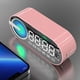 thumbnail image 1 of Altavoz Bluetooth, altavoz portátil de audio Bluetooth con reloj digital, altavoz Bluetooth con carga USB, Bluetooth V5.0 y cable auxiliar. Altavoces Bluetooth., 1 of 7