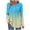 Light blue, variant on yievot Fall Tops for Women Long Sleeve Shirts Button Crew Neck Casual Blouses Dressy Pleated Tunics Trendy Clothes