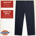 thumbnail image 2 of Dickies Womens Plus Size Work Pants - Mid Rise Slim Fit Bootcut Leg Business Casual Trousers Pants for Women, 2 of 7