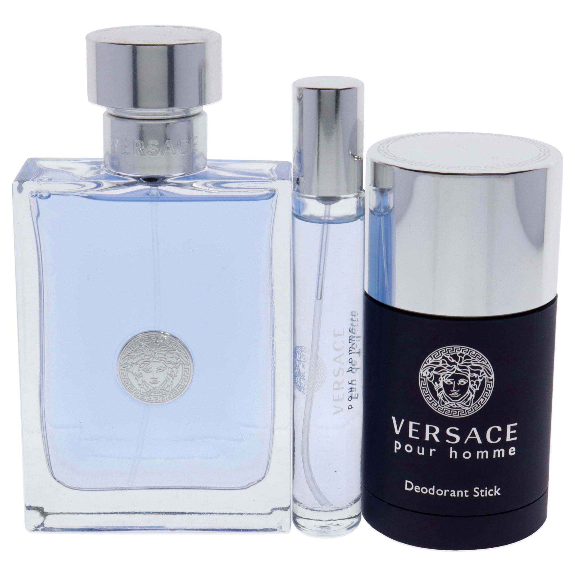 Versace Pour Homme Men's Set: 3.4oz EDT Spray, 2.5oz Deodorant