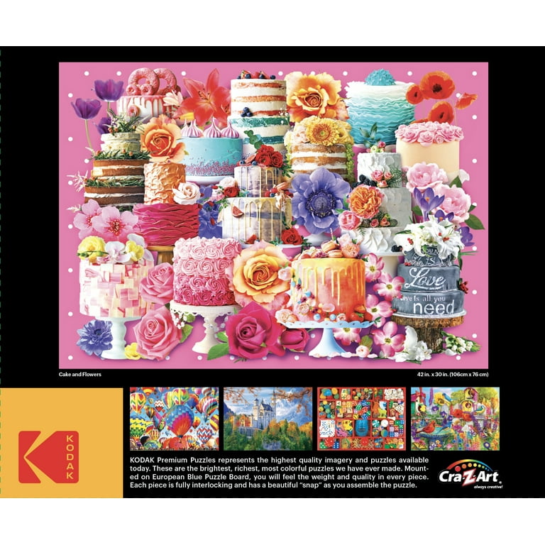 Cra-Z-Art Kodak 3000-Piece Cake and Flowers Adult Jigsaw