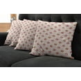 thumbnail image 5 of Ambesonne Shabby Flora Throw Pillow Cover 4 Pack, Rose Damask Old, 18", Multicolor, 5 of 5