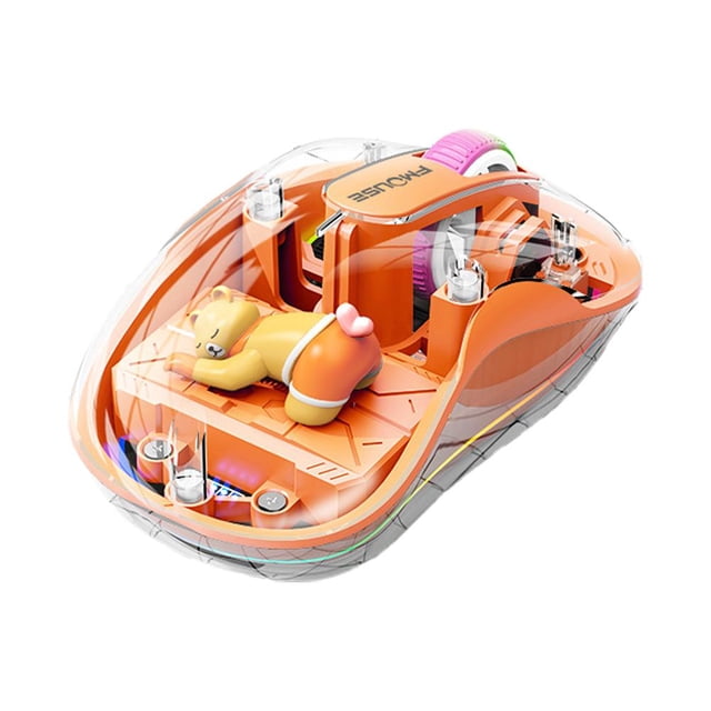 SharkTRUE Rechargeable Mouse,Cute Doll Design, Mode Mouse with Power Display for Tablets & Laptops