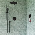 thumbnail image 3 of ALFI brand AB7938-BM Black Matte Round Sliding Rail Hand Shower Set, 3 of 9