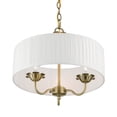 thumbnail image 2 of 41773-01 Livex Lighting Edinburgh - 3 Light Pendant In Transitional Style-14 Inches Tall and 16 Inches Wide-Antique Brass Finish    -Traditional, 2 of 10