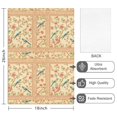 thumbnail image 2 of 4 Pcs Pioneer Flower Floral Print Pattern Funny Kitchen Towels, Microfiber Dish Towels, Kitchen Tea Towels Set 18" X 26", 2 of 6