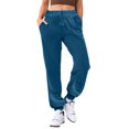 thumbnail image 3 of Tthxqing Womens Plus Size Baggy Sweatpants Soft Drawstrings Joggers Ladies Solid Workout Athletic Running Yoga Sweat Pants with Pocket sky blue XXL, 3 of 5