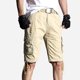thumbnail image 3 of Puntoco Pantalones Cortos Cargo Para Hombre Pantalones Cortos Casuales De Corte Recto Con Cremallera Multibolsillos (Cinturón No Incluido) Pantalones Cortos Caqui Xxl (42),Pantalones Cortos Hombre, 3 of 3