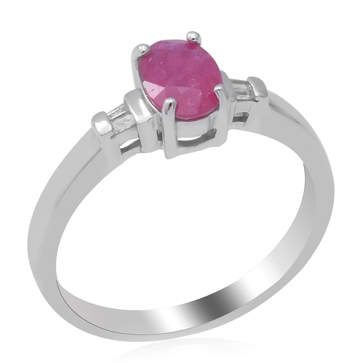 Details about   Solid 925 Sterling Silver Natural Ruby & Pearl Womens Cluster Ring