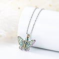 thumbnail image 3 of Butterfly Cremation Jewelry for Ashes Urn Necklace Lockets for Human Ashes Pendent for Ashes and Chain Memorial Jewelry for Women Men, 3 of 5