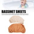 thumbnail image 3 of Soft Breathable Cotton Bassinet Fitted Sheets for Baby Mattress Hourglass Oval Rectangle, 3 of 7