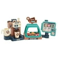 thumbnail image 1 of Coffee Machine Toy Simulation Sound And Light Water Supermarket Players 2 In 1 With Voice Puzzle For Kids Kitchen Toys, 1 of 8