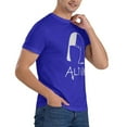 thumbnail image 5 of Just Tinge Men'S Alive Sia Fashion Hoodie Sweatshirt Men'S Basic Short Sleeve T-Shirt Blue X-Large, 5 of 5