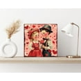 thumbnail image 4 of Vintage Valentine's Day Wall Art | 12in Square Romantic Love Decor, 4 of 8