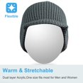 thumbnail image 2 of Gorro Bluetooth Rotibox Winter con auriculares inalámbricos, color gris, 2 of 6