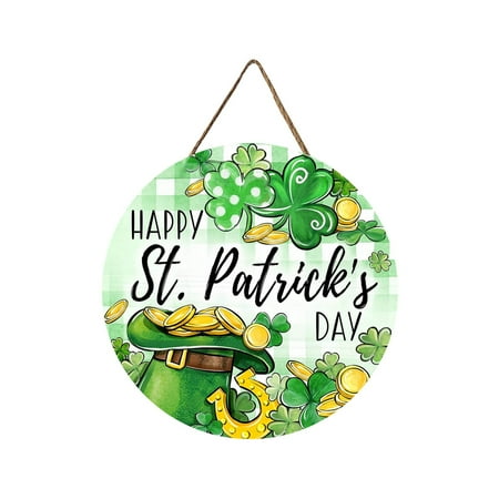 

Jungdeepe Door Hanger for Front Door Welcome Sign for Front Door Standing Wooden Front Door Signs Valentine Wall Hanging Welcome Sign Indoor St. Patrick s Day Wooden Door Hanging Holiday Party