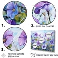 thumbnail image 3 of Designart "Morning Glory Elegance In Purple" Flowers Floater Framed Wall Art Living Room, 3 of 5