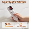 thumbnail image 6 of BEARKISS Electric Heated Mattress Pad Queen Size, ETL FCC Certified Even Heating 9 Heat Levels 1-10H Timer with Dual Controllers, White, 6 of 8