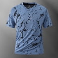 thumbnail image 6 of TEAJOPSUU Men's Graphic Print Sports T-Shirt Quick Dry & Moisture-Wicking Odor-Resistant & Stretchy & Wrinkle Resistant A-Blue, 6 of 7