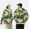 thumbnail image 4 of Fotbe Tropical Floral Jungle Chaqueta con Protección Solar UPF 50+ para Hombre y Mujer, Camisa con Capucha y Bolsillos-Medium, 4 of 7