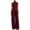 *Wine, variant on VBVC Women's Stand Collar Sleeveless 2 Piece Suit , Office Vacation Wide Leg Outfit For Women , Ladies' Split Hem Button Tracksuit with Pockets,Black,S-2XL