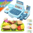 thumbnail image 1 of Talking Cash Register with Lights & Sounds for Kids 3 & Up Pretend Play Set Comes with Toy Working Scanner  Card Toy Food, 1 of 8