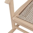 thumbnail image 3 of GDF Studio Dory Outdoor Rustic Wicker and Acacia Wood Rocking Chair, Light Brown and Light Multibrown, 3 of 15