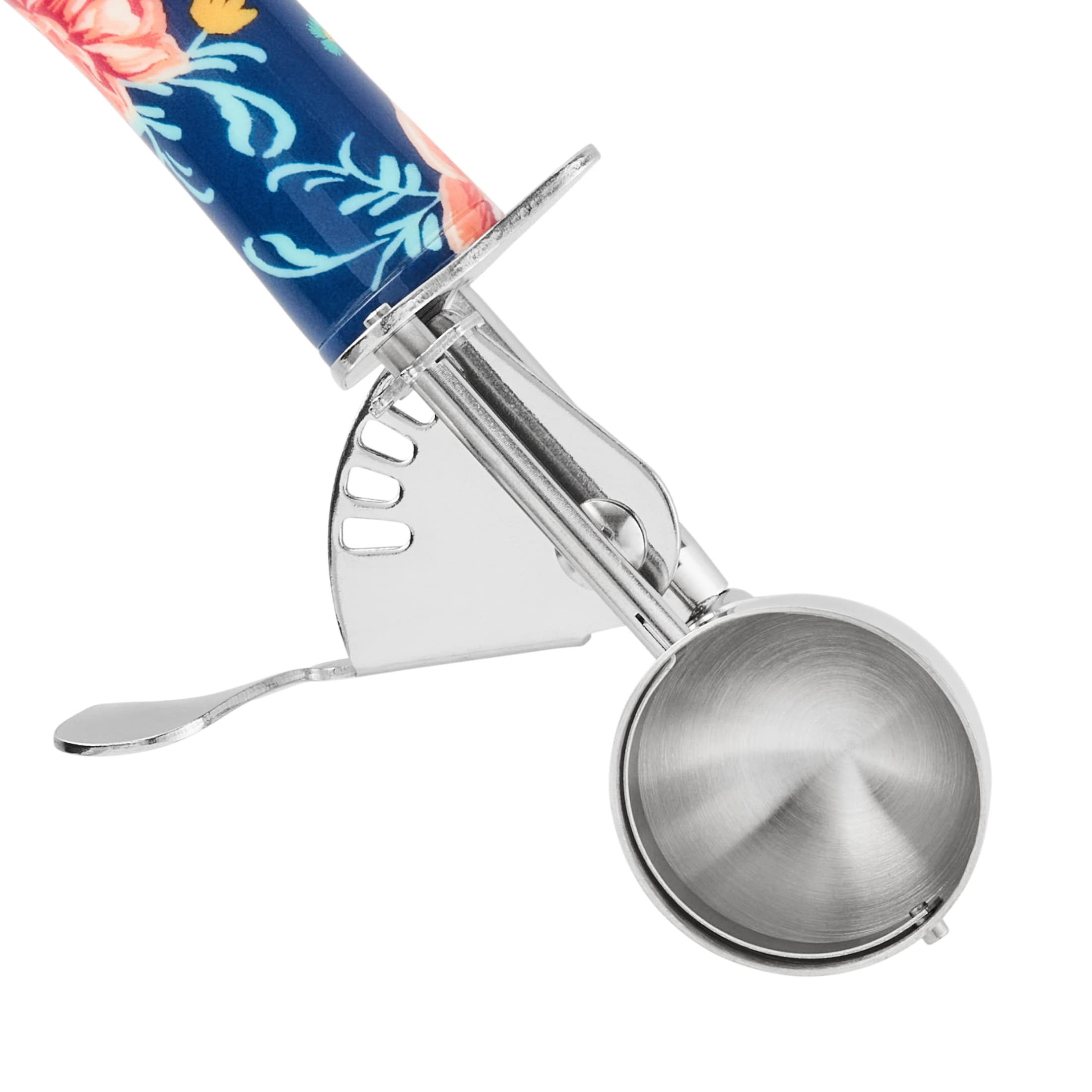 The Pioneer Woman Keepsake 7.25-Inch Stainless Steel Cookie Scoop With Floral Design