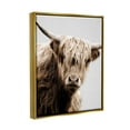 thumbnail image 4 of Stupell Industries Wooly Cattle Portrait Animals & Insects Photography Gold Floater Framed Canvas Art Print Wall Art, 17 x 21, 4 of 10