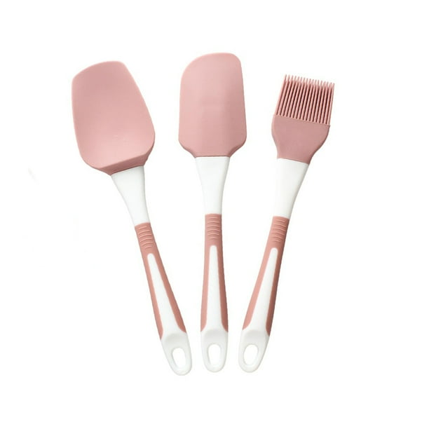 Yhmxh Utensilios de cocina Espátulas de silicona, juego de 3 pinceles para aceite, espátulas para crema, utensilios de cocina, utensilios para hornear Muebles para cocina Accesorios de cocina