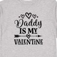 thumbnail image 4 of Inktastic Daddy is My Valentine Holiday Girls Long Sleeve Toddler T-Shirt, 4 of 5