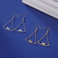 thumbnail image 2 of EUEAVAN Silver Walking Cat Dangle Earrings for Women Stainless Steel Jewelry Cute Drop Earrings, 2 of 5