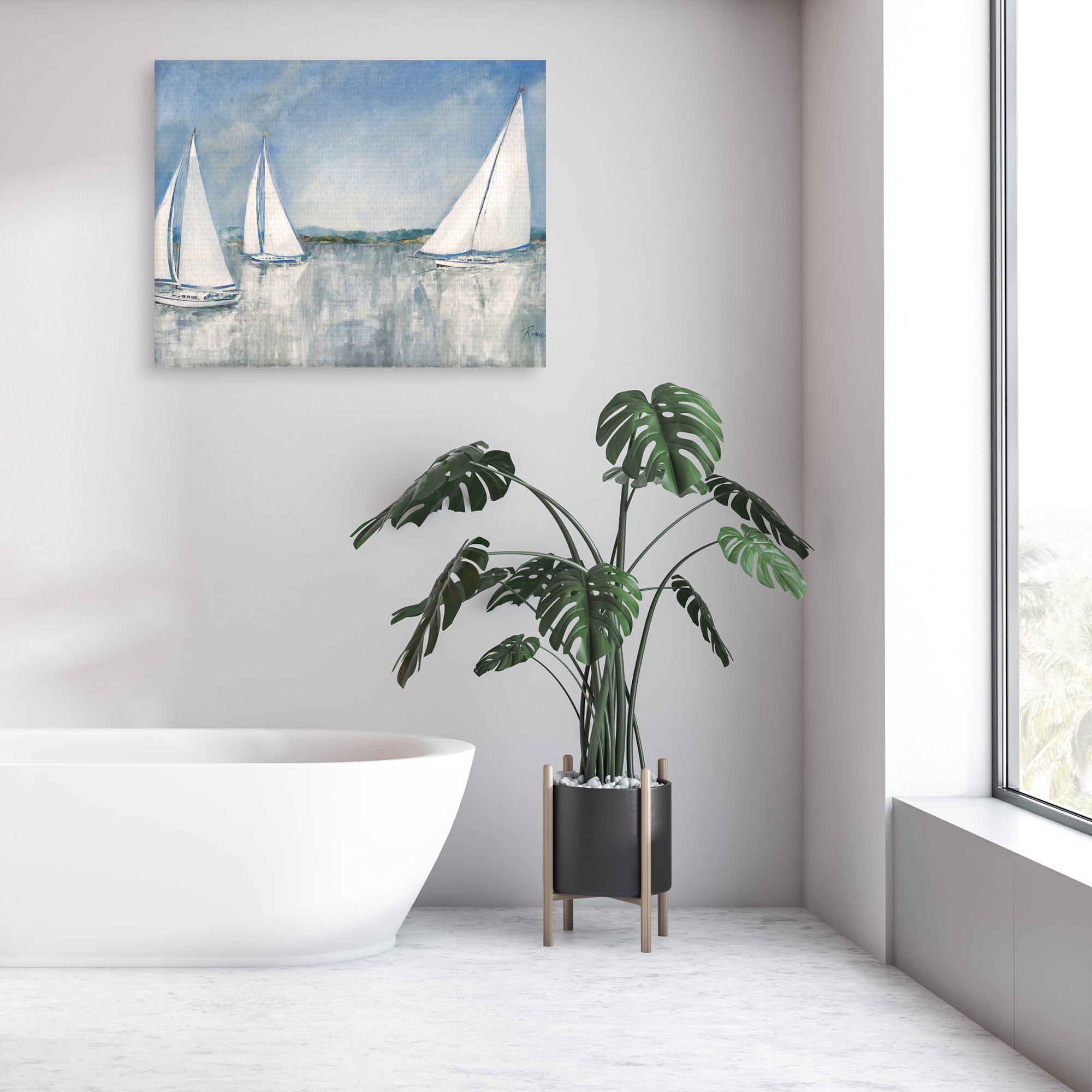 Catching the Breeze by Ruane Manning Canvas Art Print