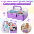thumbnail image 2 of 3000PCS Arts and Crafts Supplies for Kids DIY Craft Kits Art Supplies Materials Kids Crafts Set with Pipe Cleaners Craft Box Preschool Homeschool Toys Gift for Boys and Girls Age(Purple), 2 of 11