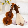 thumbnail image 6 of Cute Musical Plush Toy Soft Violin 30cm Guitar Pipa Tuning Fork Note Stuffed Doll Instrument Gift for Kid Music Lover Home Decor, 6 of 10