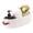 White, variant on Modern Oval Designs Cotton Rope Storage Container With Strong Leather Handles For Household Items