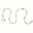 thumbnail image 2 of Pearl Necklace Pink Cream Heart Clasp 17", 2 of 2