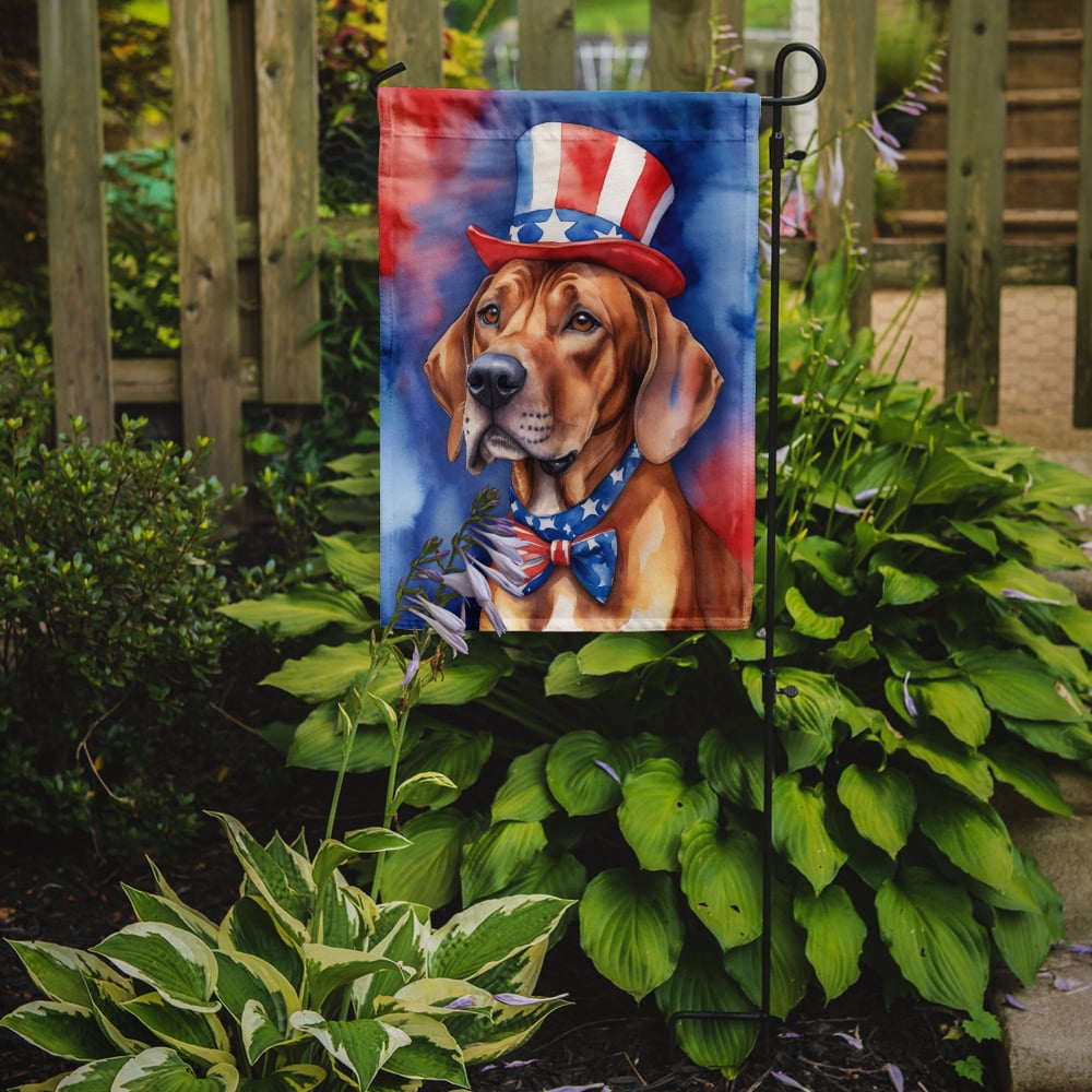 Rhodesian Ridgeback Patriotic Garden Flag 11.25 in x 15.5 in