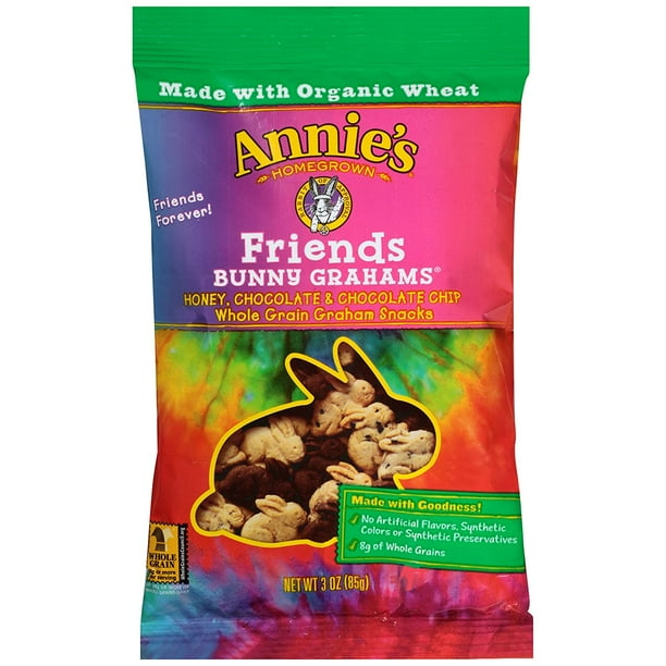 Annies Friends Bunny Grahams, Honey/Chocolate/Chocolate Chip, Graham