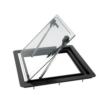 500*300 RV Caravan Hinged Window with Adjustable Angles, Sunshade & Screen ,Weather Tight