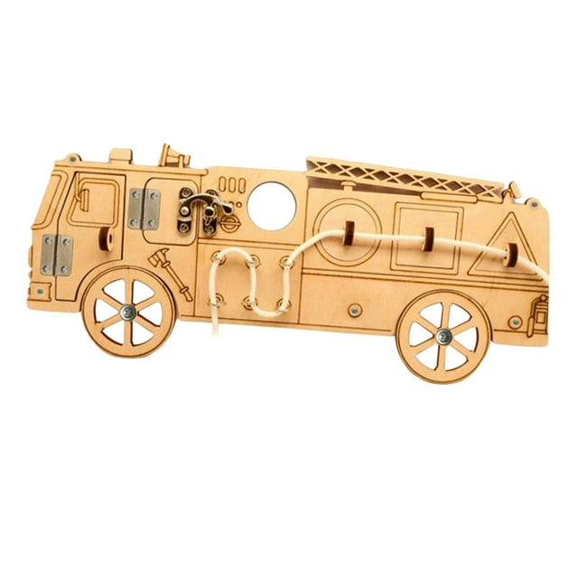 Montessori Busy Board DIY Material Early Education Teaching Material Busy Board Vehicles