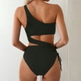 thumbnail image 6 of Bzhegqhd Sexy One Piece Swimsuits for Women,Fashion Women Summer Solid Color with Chest Cushion and No Steel Support Sexy Backless Strap Bikini Swimsuit, 6 of 7